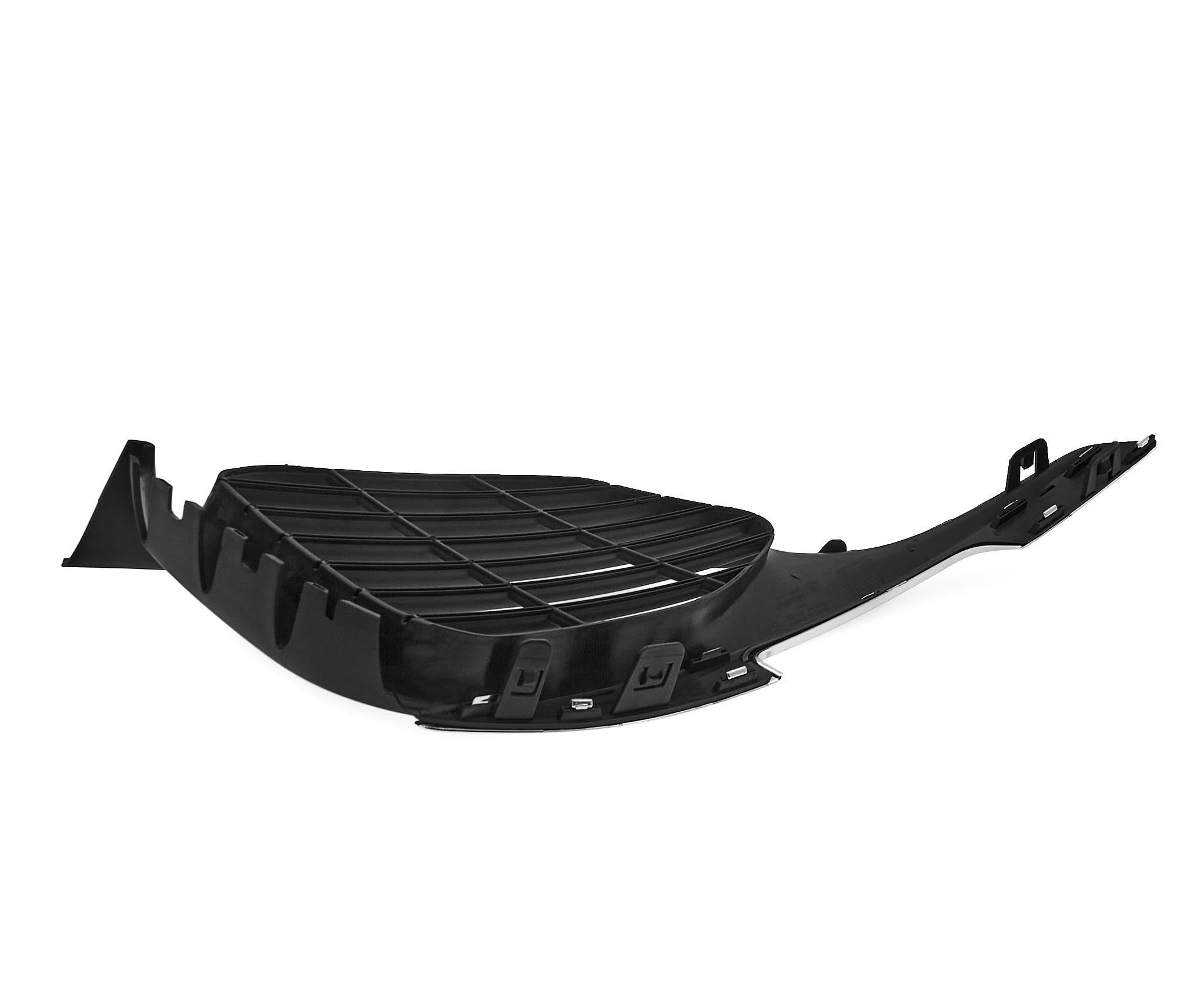 auto Griglia del paraurti Sinistra Grigio scuro, opaco 1610744480 compatibile per PEUGEOT 308 2013-2017 con striscia cromata, opaco, grigio scuro