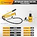 20T Mini Hydraulic Cylinder Jack, CP-180 Hydraulic Hand Pump, 2