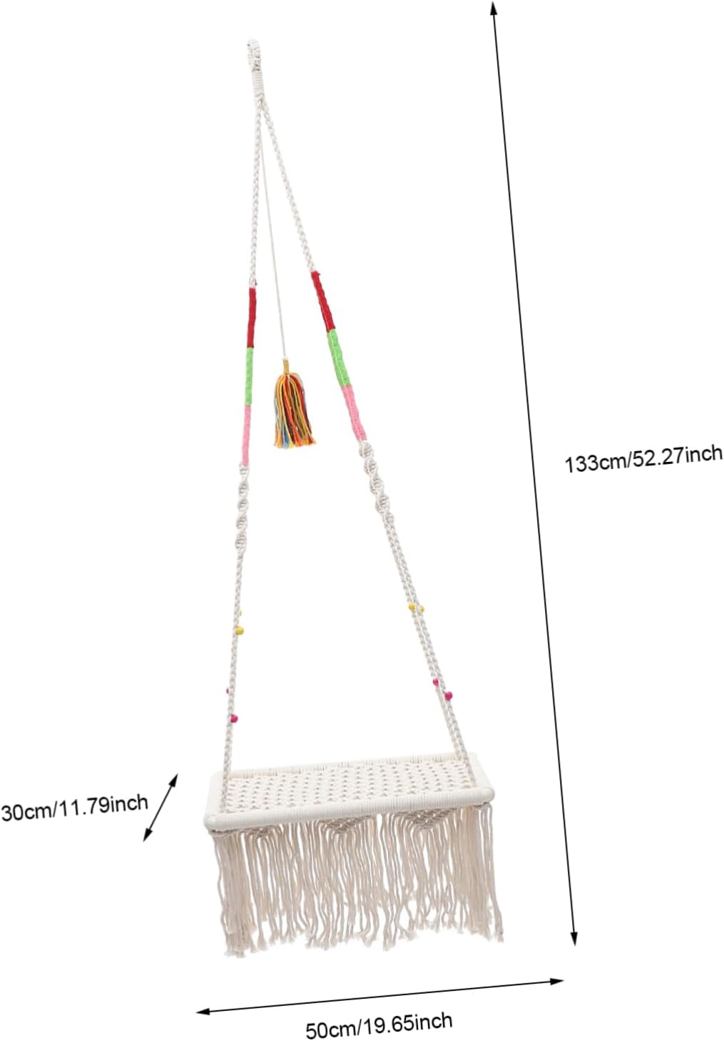 Hanging Cat House Macrame Hammock Bed Easy to Install Breathable Design for Relaxation and Play for Kittens and Cats Stylish Home