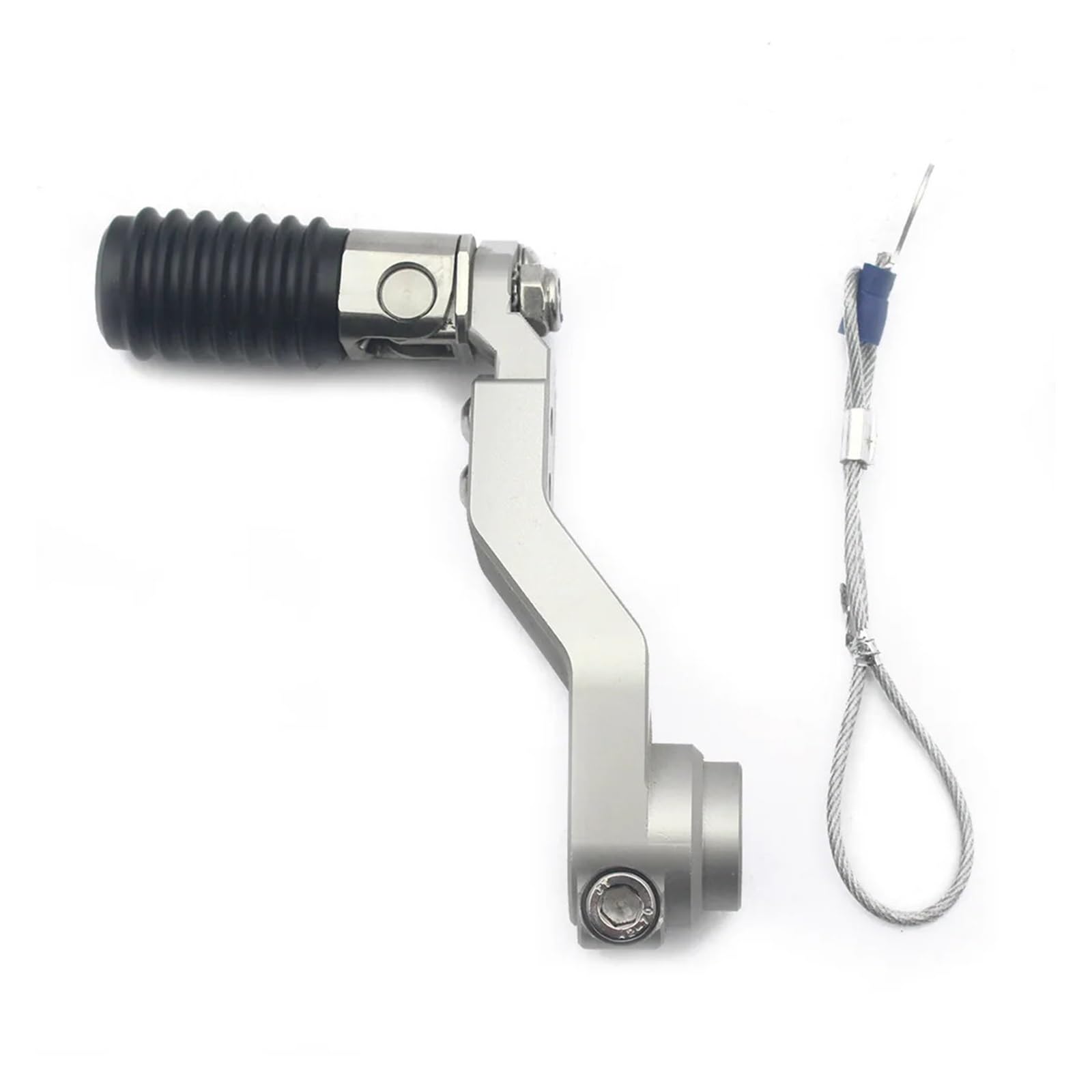 Hewpngs Silver Aluminium Black Gear Shift Lever Adjustable Foldable For B&Mw R Nine T 20142019 Scrambler Pure Shifts Levers