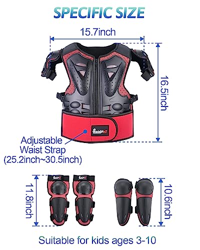 Image of StarknightMT Kids Dirt Bike Armor Suit Chest Protector Ages 3-10