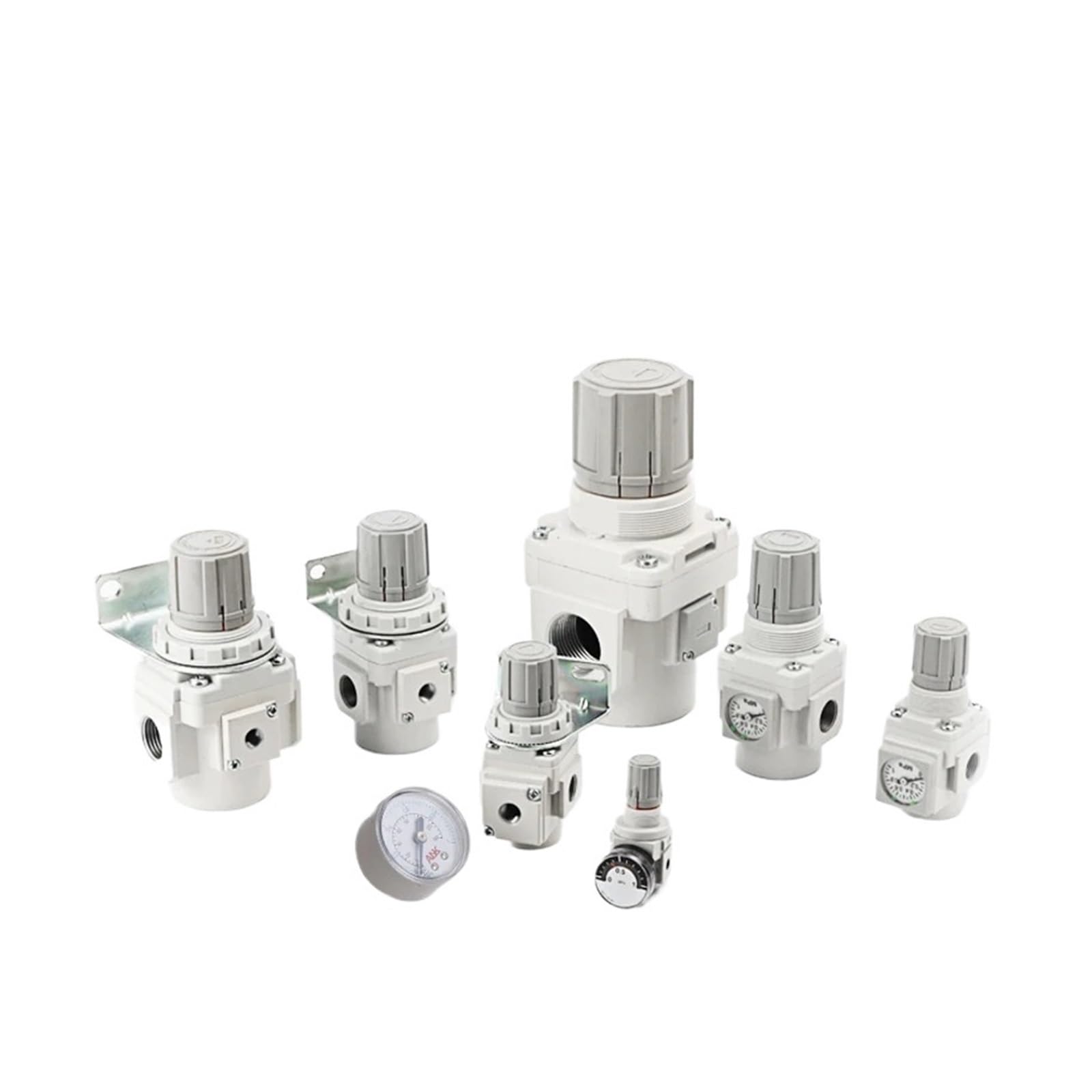 RCGKNNMUZ 1pcs Air Pressure Regulator Valve AR40 AR50 AR20K-02KG-B Treatment Unit Air Compressor Pressure reducing 1pcs(AR20K-02E-B)