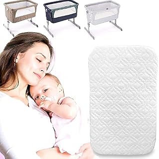 Microfibre Hypoallergenic Next to me chicco Deluxe Crib Mattress Compatible Bedside Crib Next2Me (83 x 50 x 5 cm)