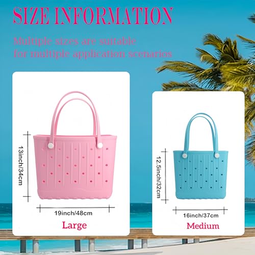 Large Rubber Beach Bag Travel Totes Mens Womens Waterproof Rubber Beach Tote for Work, Picnics, Shopping, Outdoor3