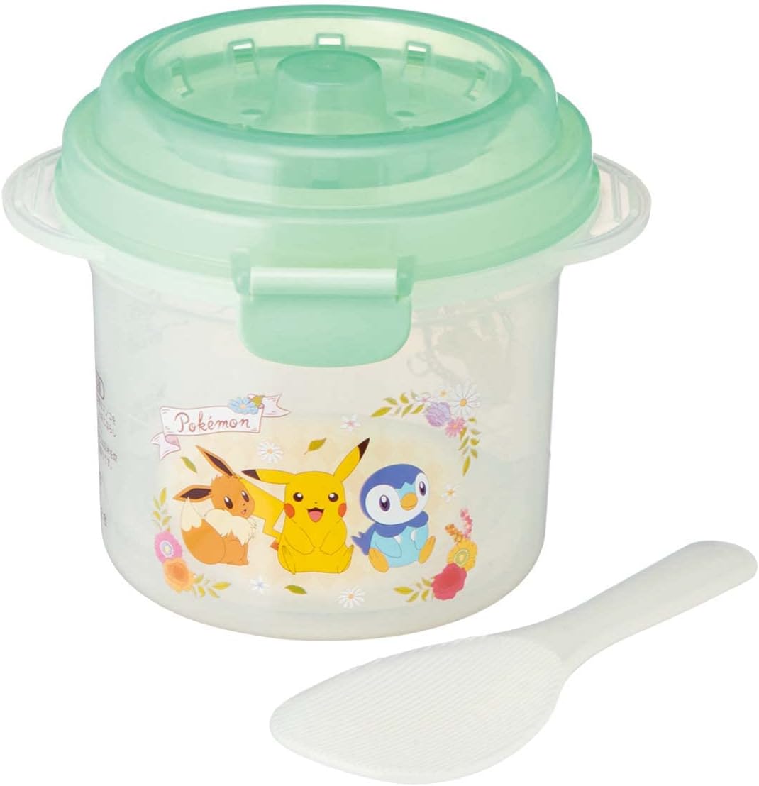 Skater UDG1-A Microwave Rice Cooker, Rice Maker, 1 Cup, Pokemon, 21.2 fl oz (640 ml), Made in Japan