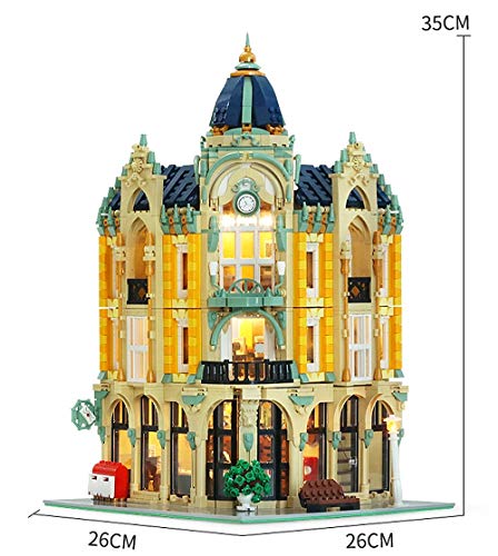 Bausteine Haus mit Beleuchtung historisches Postamt Modular Building, 3050 Klemmbausteine – Bild 7