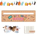 Lesehilfe Kinder 1 Klasse Leselineal-2026 Schulkind Personalisiert Holz Lesezeichen Lesehilfe mit Lesefenster zur Einschulung Grundschüler Legasthene Kinder Schulanfang Geschenkidee Schultüten Füllung