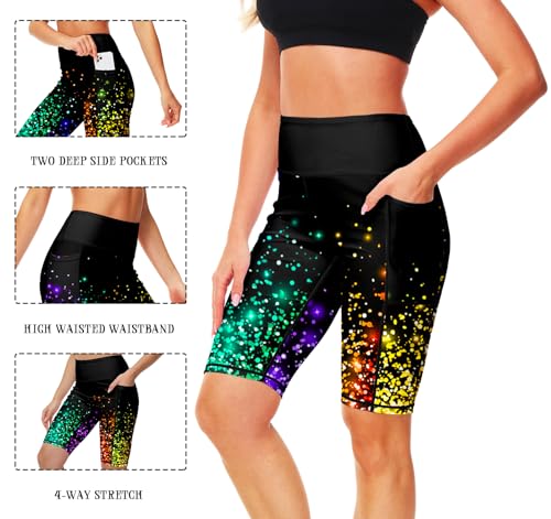 Image of AOBUTE Womens 9 inch /10 inch /11 inch Long Swim Board Shorts High Waisted UPF 50+ Biker Shorts with Pockets