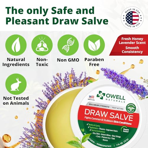 Owell Naturals 83827100252 Drawing Salve Ointment 1Oz, Ingrown Hair Boil thumb #2
