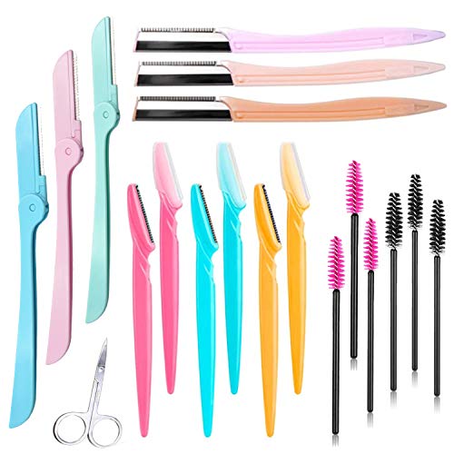 Suayea Eyebrow Razors Set for Women, 19PCS Eyebrow Facial Razor Shaper Shaver Trimmer