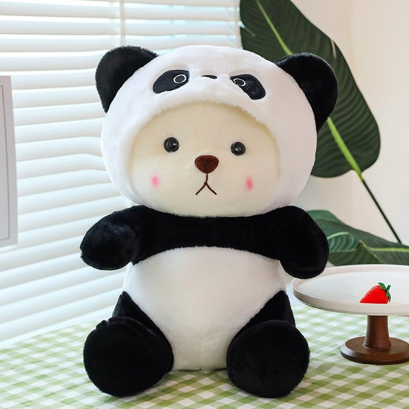 Image of Removing Soft Panda Plush Toys Cute Panda Stuffed Toys 50cm - Best for Gifting and Decor (White Black)