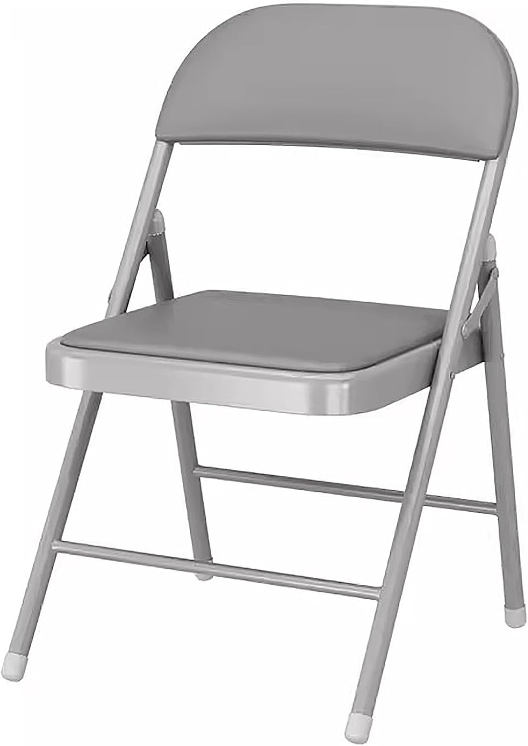 Folding Chair, Outdoor Chair, with Padded Seats, Portable Stackable Foldable Chairs for Indoor and Outdoor, for Events Office Wedding Party(Gray)