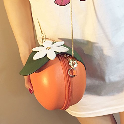Fruit Pineapple Shaped Women Pu Leather Clutch Purse Cross Body Bag2