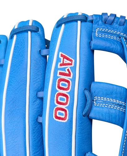 Wilson 2024 A1000 1922 12.75” Outfield Baseball Glove - Right Hand Throw, Royal/Red/White - Thumbnail 7