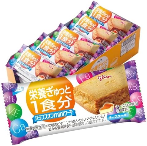 ■江崎グリコ バランスオンminiケーキ チーズケーキ 20個 栄養補助食品 ケーキバー 1,004円