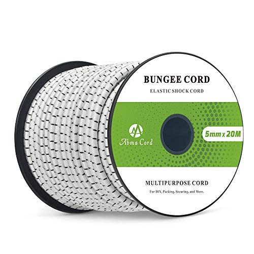 Abma Cord Cuerdas Elásticas 100% Cordón de Choque Elástico para Correas Elásticas, Redes de Carga, Elementos de Sujeción...