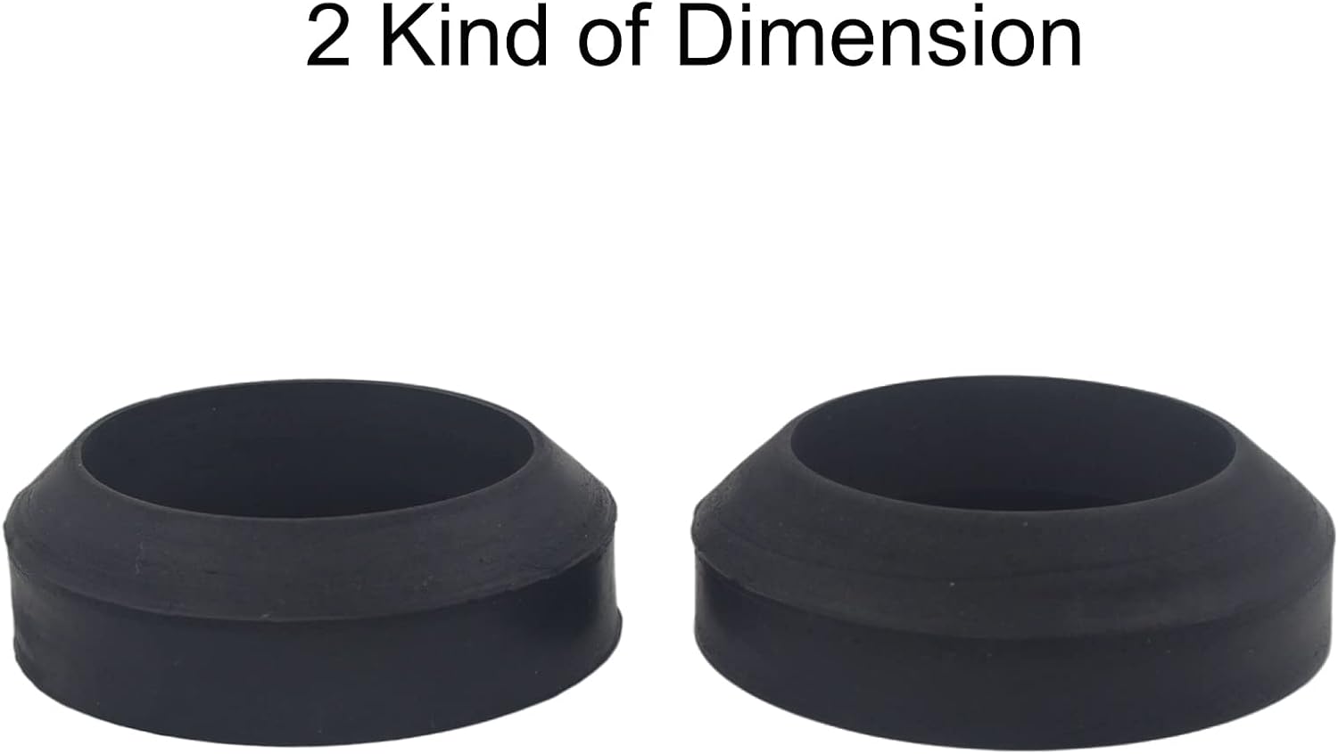 Universal Toilet Tank to Bowl Gasket Repair Kit, 2 Pcs Gasket and 4 Sets 5/16 * 3.15 inch Stainless Steel Heavy Duty Rustproof Bolt Hardware Kits,Fits 3-Inch 3.5-Inch Flush Valve Opening.