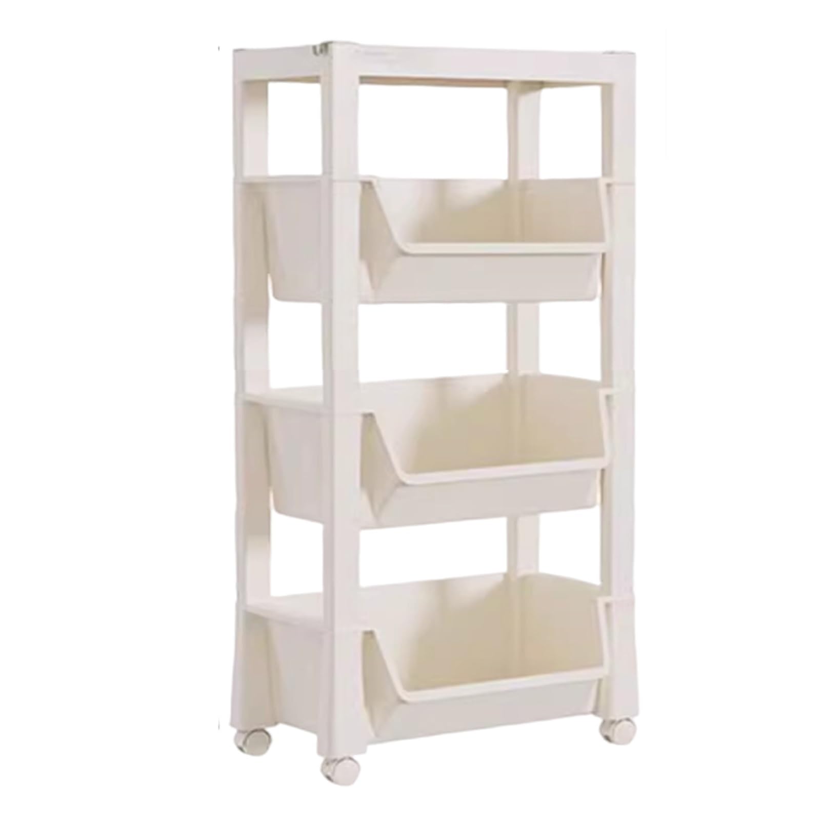 Scaffale multifunzionale per cucina, bagno, soggiorno, organizer rotante su ruote (36 x 25 x 103 cm)