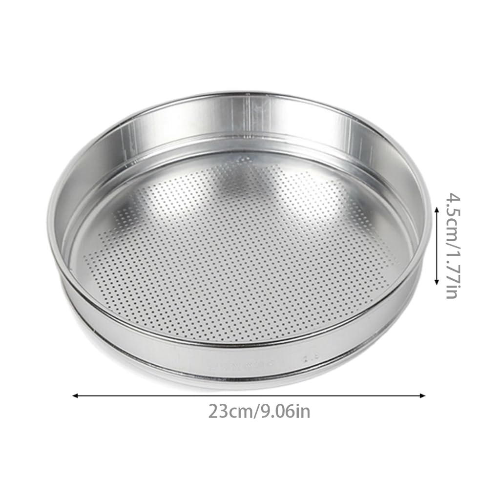 Tamiz multiusos de aluminio para cocina, malla fina, filtro de granos, diseño ergonómico, apto para lavavajillas, accesorio de cocina