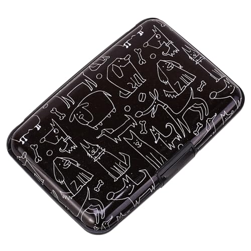 Image of ELFISH Mini RFID Aluminum Wallet Credit Cards Holder Business Card Case Metal ID Case for Men Women (Animal)