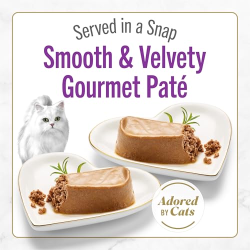 Image of Fancy Feast Purina Petites Tender Turkey Entree Gourmet Wet Cat Food Pate - 2.8 oz. Tubs,(Pack of 24)