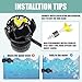 FREESEA Aquarium Circulation Pump Wave Maker Power Head with magnetic mount Suction for 20-75 Gallon Saltwater Freshwater Tank (1050 GPH, Black)