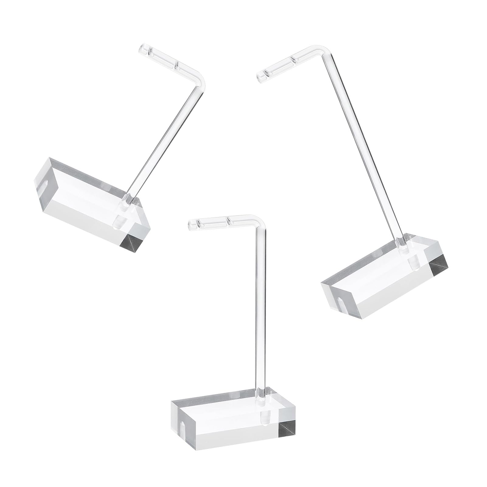 Msioytog Clear Acrylic Earring Holder Set Sturdy Acrylic Jewelry Display Stand Rack Organizers for Earrings and Bracelets Earring Holder Rack