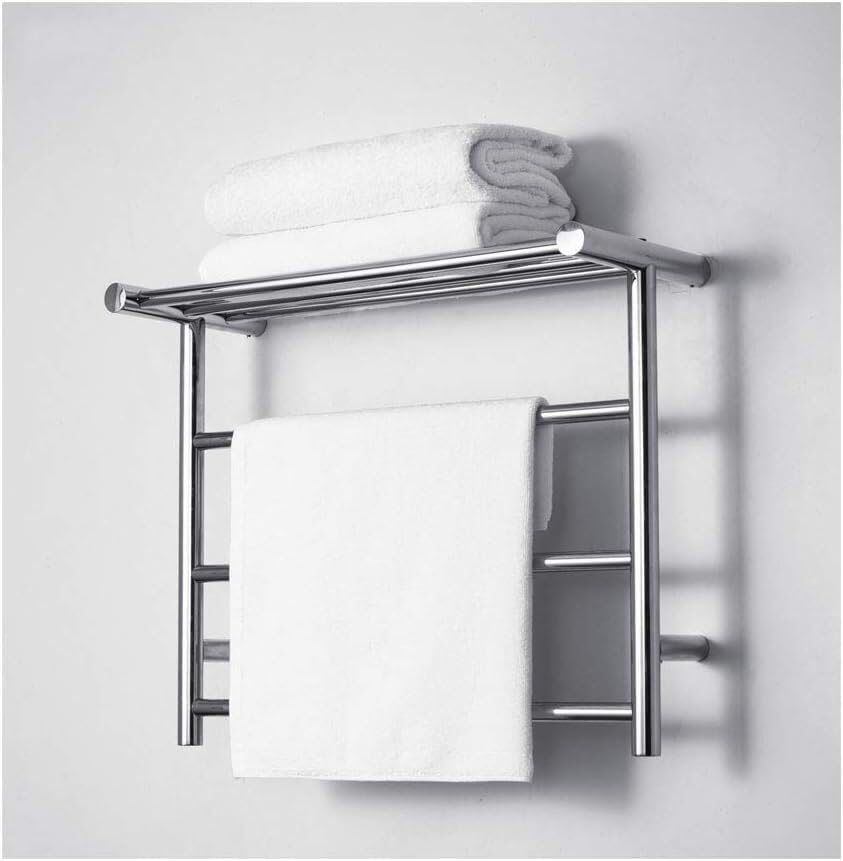 Tendedero calefactado para baño de 6 unidades que elimina la humedad textil