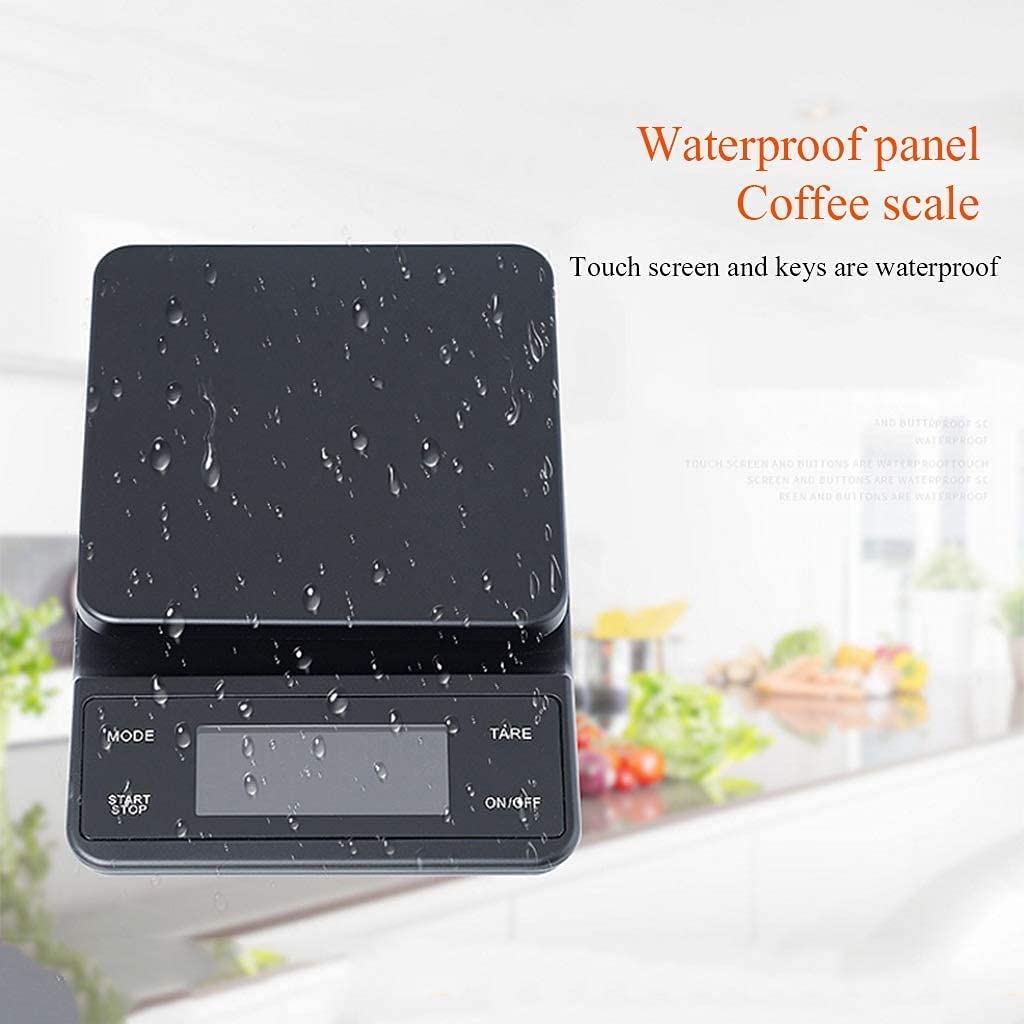 Básculas de Alimentos Wlectronic Básculas de Cocina Digitales pequeñas, báscula de café de precisión de 0,1 g, báscula de Cocina Inteligente multifunción con Temporizador