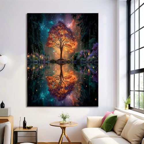 Impresiones pared moderna multicolor 3D, lienzo de pintura fantasía para salón 50x70cm