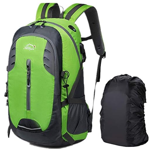 Meisohua Mochila Impermeable Senderismo Mochilas Trekking 30 Litros Mochila Montaña Hombre Mochila Escalada Deportiva Verde