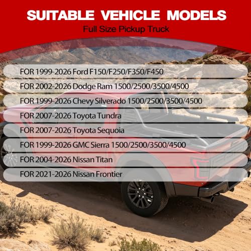 Image of Heavy-Duty Roll Bar for F-150 /F-250, Silverado 1500, Ram 1500 /2500, Sierra, Tundra - Alloy Steel Construction, Essential Truck Accessory for Enhanced Style & Functionality