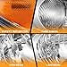 WEELMOTO Headlights for 2009-2010 Toyota Corolla, Headlamp Replacement compatible with 09 10 Toyota Corolla Chrome Housing Clear Lens Amber Reflector