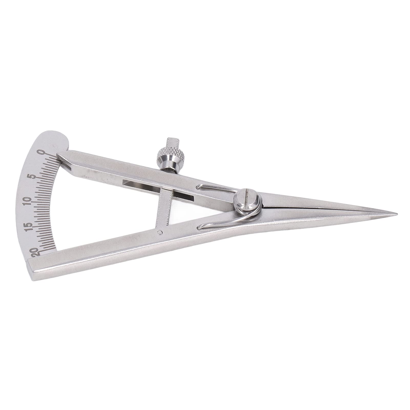Indicador de Marcado de Acero Inoxidable, Diseño de Compas Ajustable para Medición de Carpintería de Cuero (Indicador de marcado de bloqueo de tornillos)