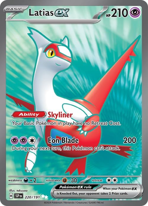 Pokemon - Latias 220/191 - Surging Sparks – Full Art Ultra Rare – Foil Card
