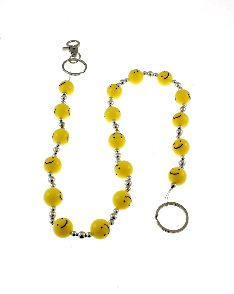 Zac's Alter Ego Smiley Face Ball Keychain
