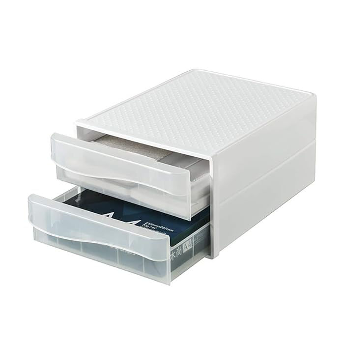 Buy VANRA Desktop Drawer Organizer 2Drawer System Office Stacking