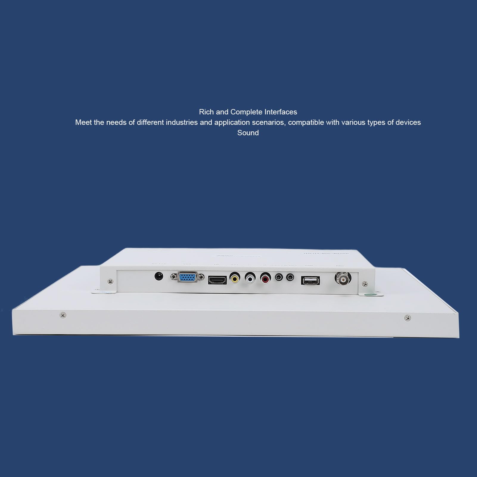 Denash 17-Zoll-Industriemonitor mit Offenem Rahmen, Auflösung 1280 X 1024, VGA, AV, BNC, USB, mit Mehreren Konnektivitätsoptionen für Eingebettete Anwendungen, Kioske, Bedie (EU-Stecker)
