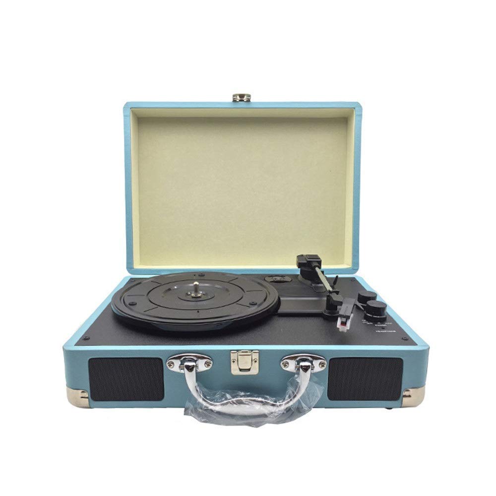 Tocadiscos inalámbrico Bluetooth con sistema de transmisión por correa para reproducción de discos de vinilo y transmisión de audio moderna