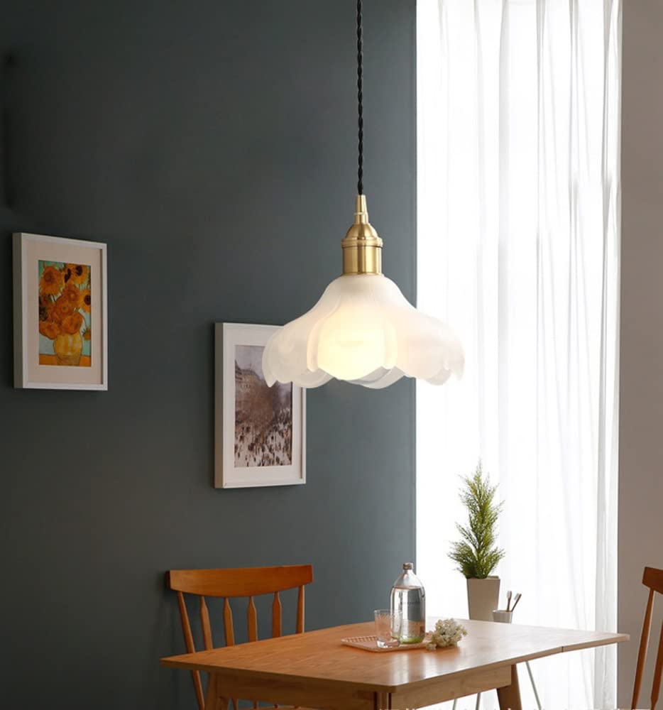 Mosiężna akrylowa lampa wisząca
