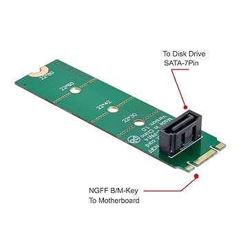 AKAI Force SSD増設済み DECK SAVER付き Amazon.co.jp: NFHK マザーボードNGFF B/MキーM.2垂直SATA 7ピン