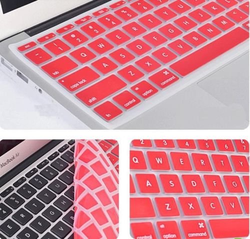 2010kharido Silicone Compact Keyboard Skin Guard Cover Apple MacBook 13" 15" 17" Air/Pro/New Pro Retina Red (B00IZA6GW8) Amazon Price History, Amazon Price Tracker
