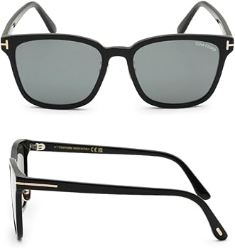 Amazon | (トムフォード) サングラス ミラーレンズ ブラック グレー