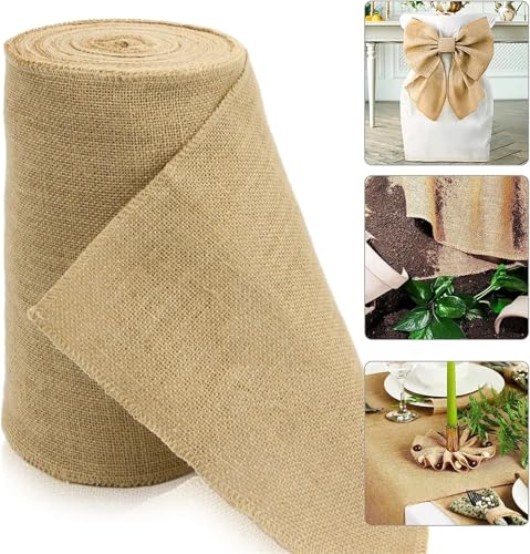 Chemin de table en jute 10m idéal pour déco de mariage rustique - 6