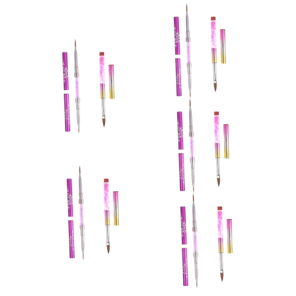 minkissy 10 Piezas Pluma luz tallada dibujo coloreado accesorios pinceles para uñas pinceles uñas accesorios uñas herramientas dibujo manicura cepillo uñas