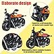 Danbghyuo Motorcycle Toy,2PCS Legierung Motorrad Spielzeug,Legierungs Motorradspielzeug Motorradmodelle,Modell Motorrad Dekoration für Freunde und Kinder,für Lernspiel,Geburtstagsparty-Geschenk