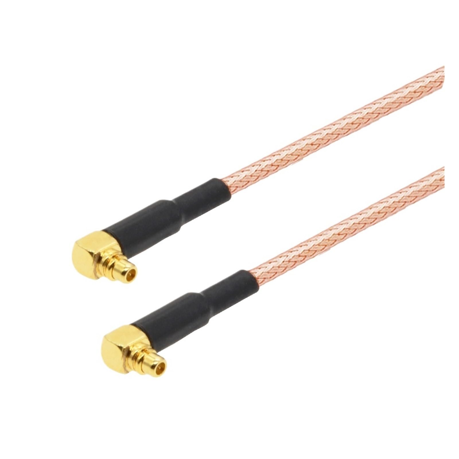 10 pièces MMCX mâle Angle droit vers MMCX mâle RG178 cavalier