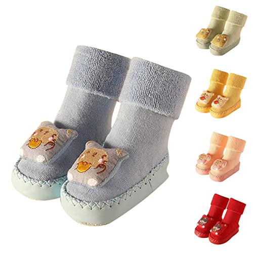 Toddler Slippers Girls Boys House Shoes Cute Animal Knit Lightweight Walking Shoes Socks Cozy Slip Shoes3