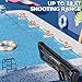 Funwee Electric Water Gun for Adults Kids, Powerful Automatic Squirt Gun, High Powered Shooting 100+ Times, Long Range, Auto Water Blaster, Outdoor Water Toy Game Pool (Transparent Black)