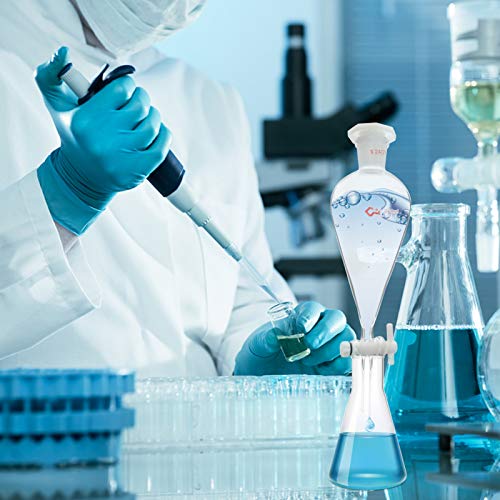 Baluue Imbuto Separatore Conico Rubinetto in Vetro...